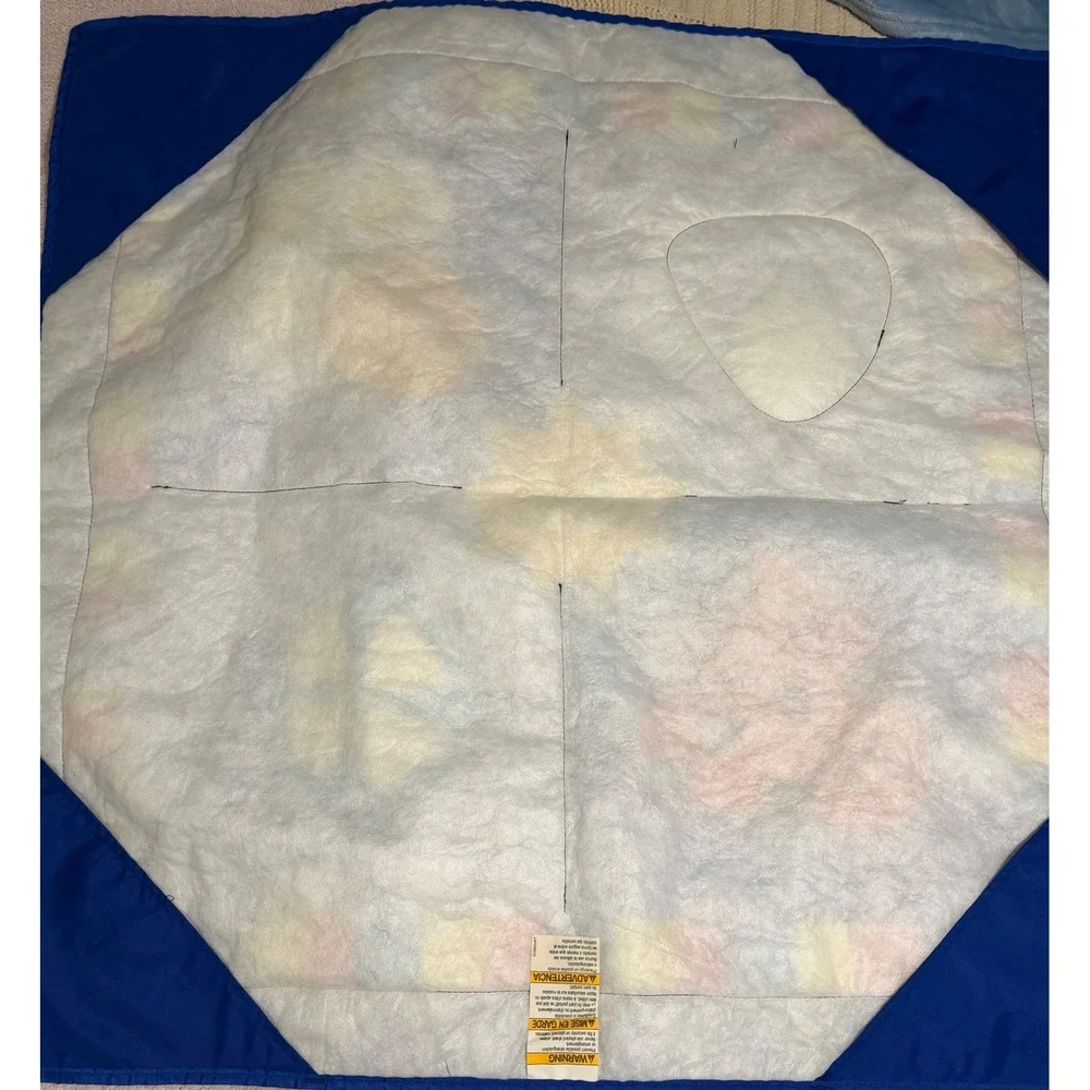 VTG Multi-Color Animal Playard Sheet Turtle Ladybug Bee Sun Baby Play Mat Cover
